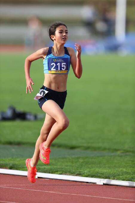 Great run: Chiyo Brown was third in the 1500m at the Pacific School Games.