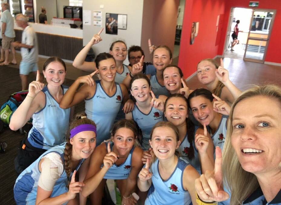Winners are grinners: The NSW under 18 girls are number one.