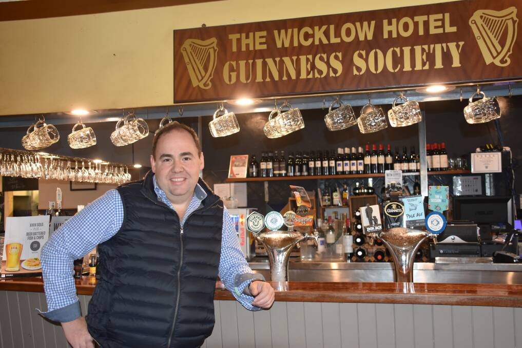RAISING MONEY FOR FARMERS: Wicklow Hotel and Newie's owner Nick Ingham-Myers will give a dollar to farmers for every chicken parmi sold. Photo: Nicholas Fuller