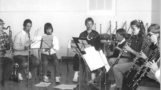 Students at the Armidale Youth Orchestras in days gone by.