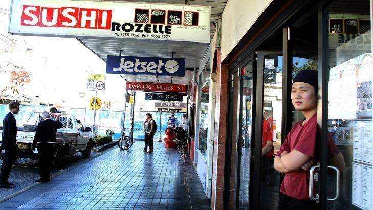 Peter Yeon, owner of Sushi Rozelle, says the bomb blast near his business on Darling Street had deterred customers from the area. Photo: Ben Rushton