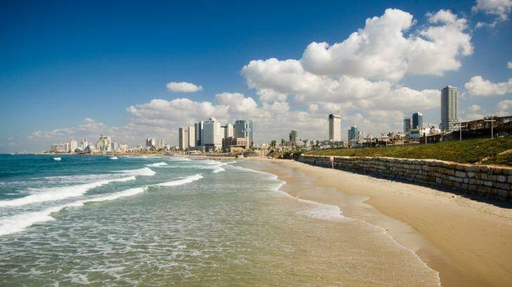 Warmth welcome: The beach and skyline at Tel Aviv. Photo: iStock