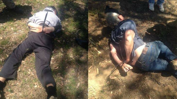 Gino and Mark Stocco were captured at a property near Dunedoo in NSW's central west. Photo: NSW Police