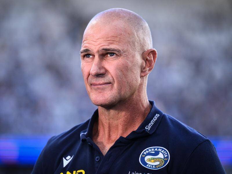 Brad Arthur continues to shuffle his Parramatta pack as he deals with the absence of Mitch Moses. (James Gourley/AAP PHOTOS)