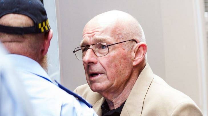 Roger Rogerson leaving court earlier in the trial. Photo: Edwina Pickles