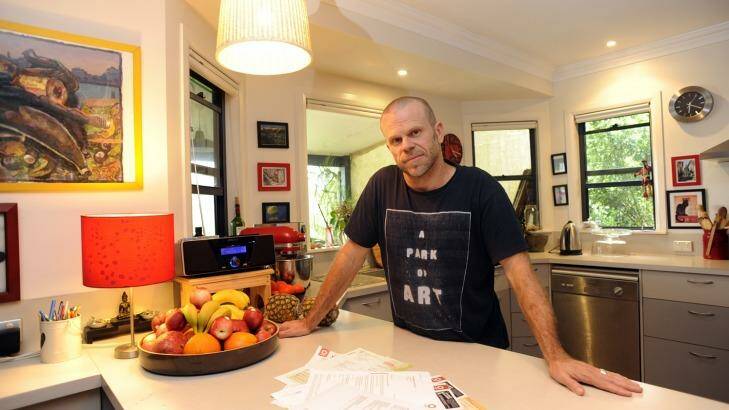 Bill shock: Clunes resident Russell Mills faced a 41 per cent rise for his green energy. Photo: Jacklyn Wagner