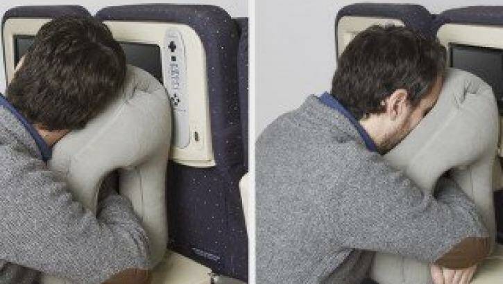 Pockindo is changing long haul commutes with its gravity-abiding travel pillow.  Photo: Pockindo 