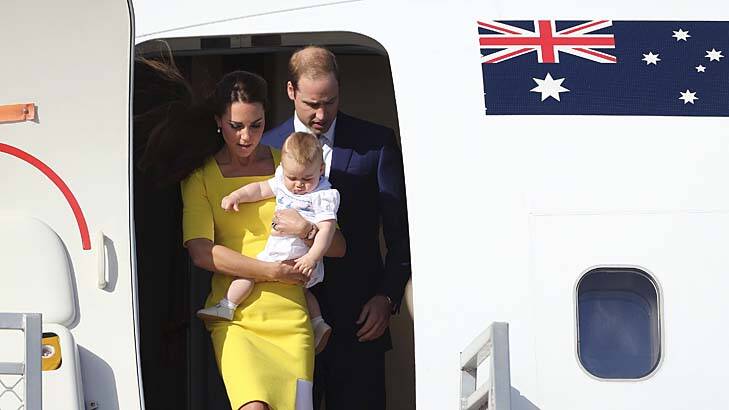 The Duke and Duchess of Cambridge arrive in Sydney. Photo: Kate Geraghty