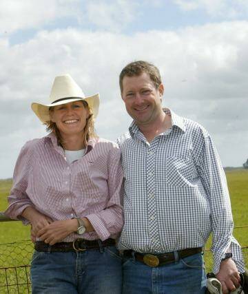 Anne and Hamish Officer, whose property hosts the southern hemisphere's largest wind farm: AGL's Macarthur farm. Photo: Warrnambool Standard