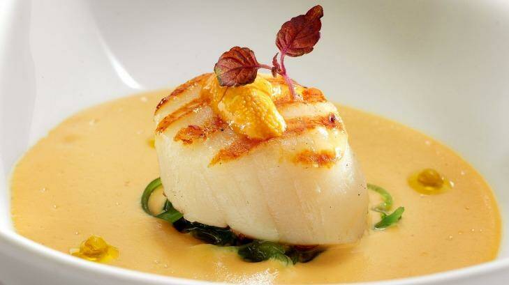 Fine dining: Try the Hokkaido scallop at Mira Moon in Hong Kong.