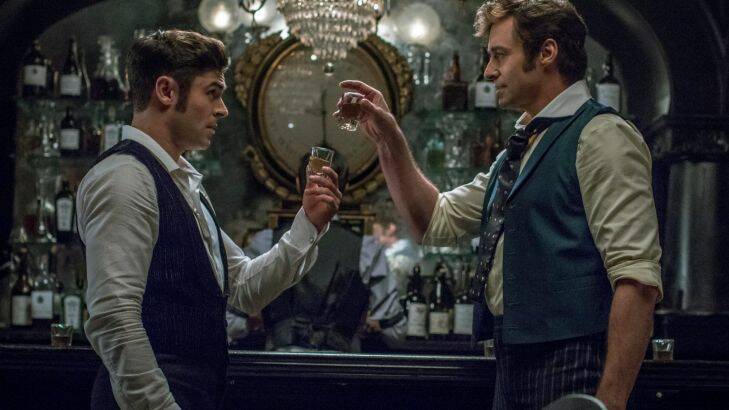 Zac Efron and Hugh Jackman in The Greatest Showman.