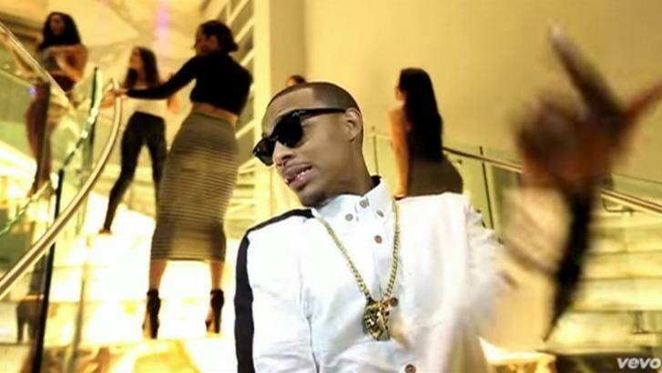 The Mehajer staircase was featured in a video by rapper Bow Wow. Photo: Vevo