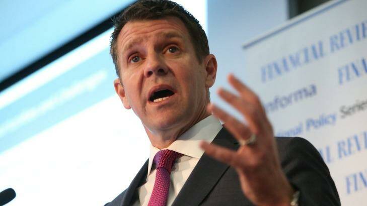 Mike Baird wants to minimise disruptions while major infrastructure is built. Photo: Louise Kennerley