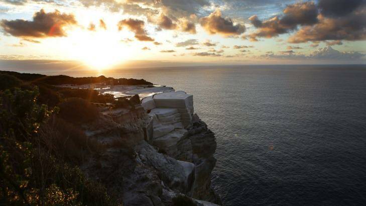 Wedding cake rock has been declared unsafe by the National parks. Photo: John Veage