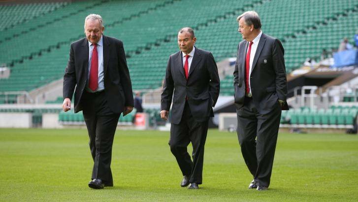 Northern success: RFU chairman Bill Beaumont, England coach Eddie Jones and RFU chief executive Ian Ritchie. Photo: Getty Images 