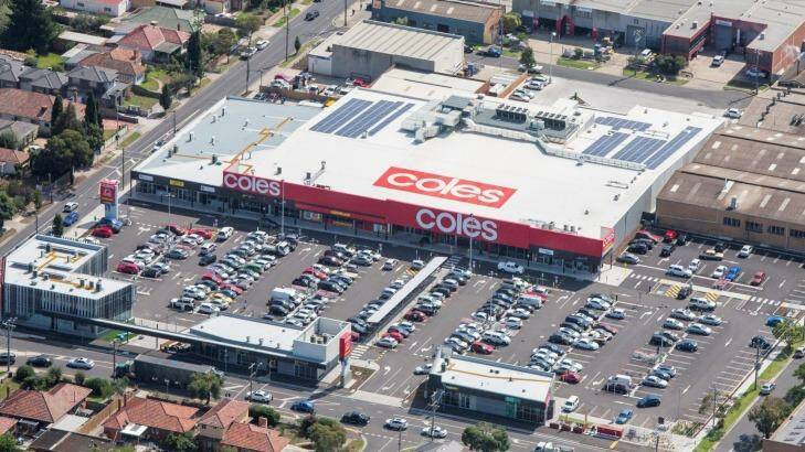 Coburg North Village shopping centre on the corner of Gaffney and Sussex streets. Photo: Cloud 9 Aerial Photography 