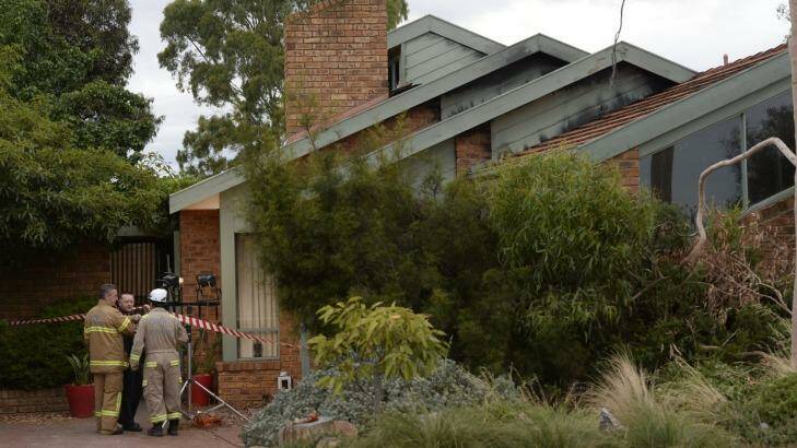The Strathmore home destroyed by a fire believed to have started by a charging 'hoverboard'. Photo: Justin McManus