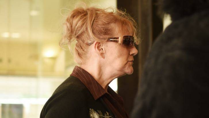 Renee Geyer arrives at Downing Centre courts for sentencing on Friday. Photo: Nick Moir