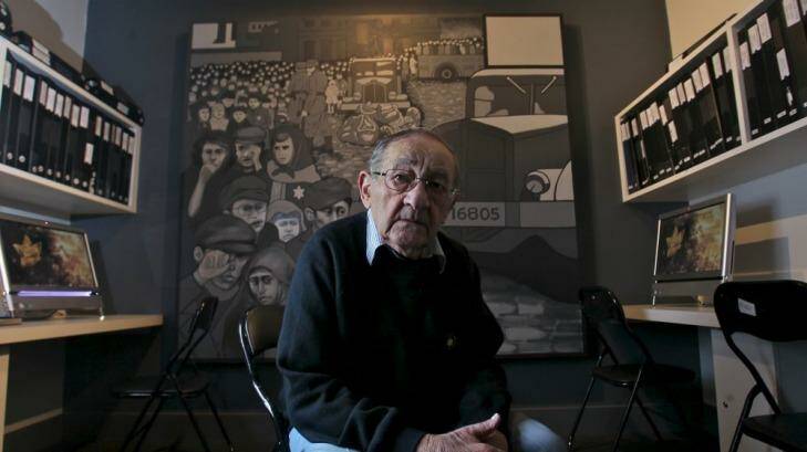 Moshe Fiszman at the Holocaust Museum in Elsternwick. Photo: Ken Irwin