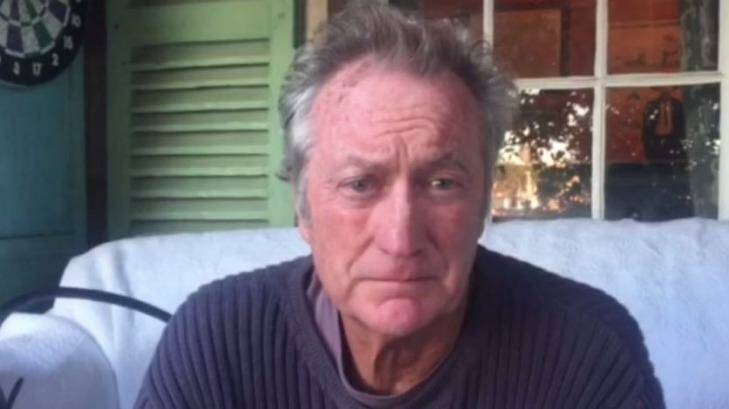 Actor Bryan Brown in the video.