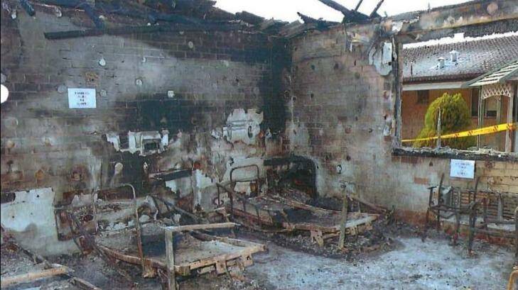 The aftermath of the Quakers Hill Nursing Home fire. Photo: Supplied