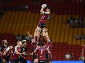 Reds co-captain Liam Wright (top) says the Blues are the biggest challenge in Super Rugby Pacific. (Darren England/AAP PHOTOS)
