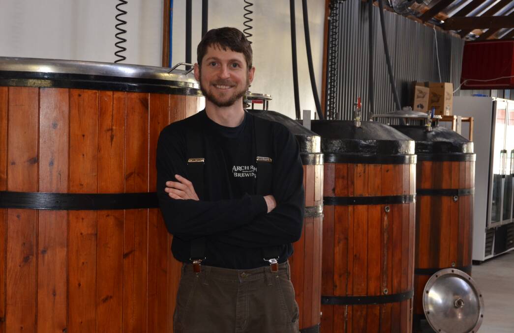 HOT BREAK: Reid Stratton has come on board as brewer at the New England Brewing Company in Uralla.