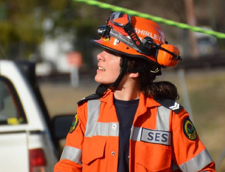 AWARD WINNER: 19-year-old Shirley Heap was presented with the inaugural NSW SES Young Volunteer of the Year award. Photo supplied by Armidale Dumarseq SES.