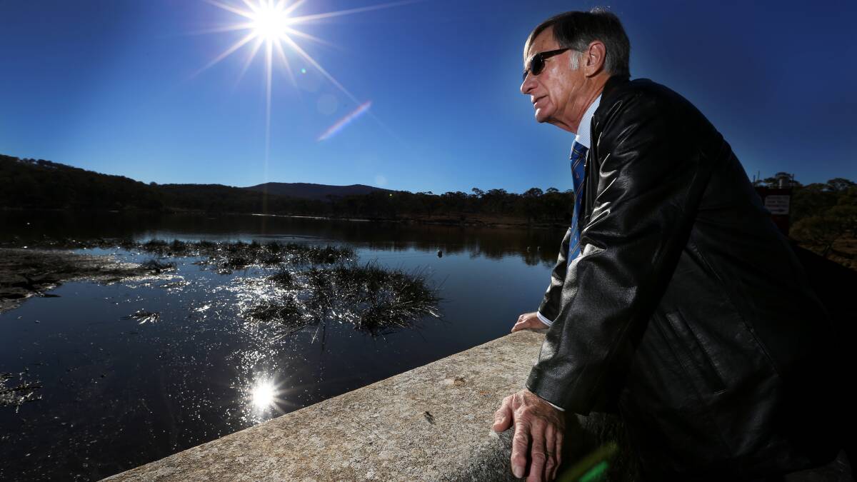 Colin Gadd eyes the future of Dumaresq Dam.