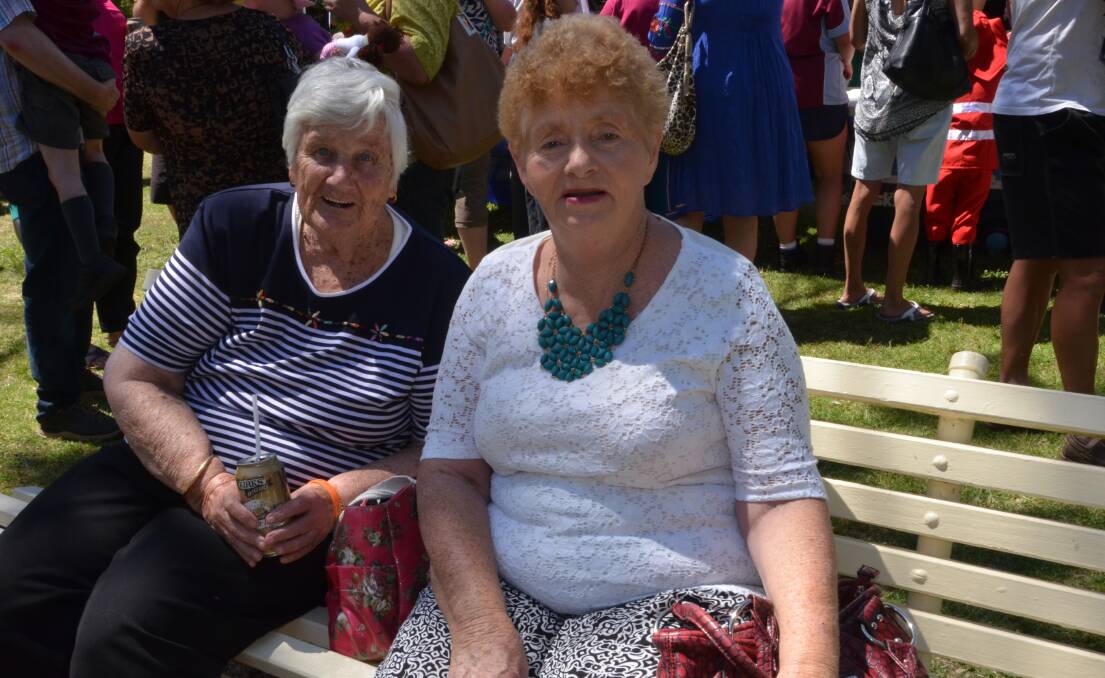 IMPRESSED: Lorna Barraclough and Gloria McMillan loved this yea'rs parade. 