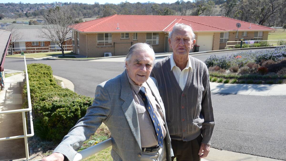 VETERANS: Bob Close and Derek Bashford want the community to help raise money for Legacy. 