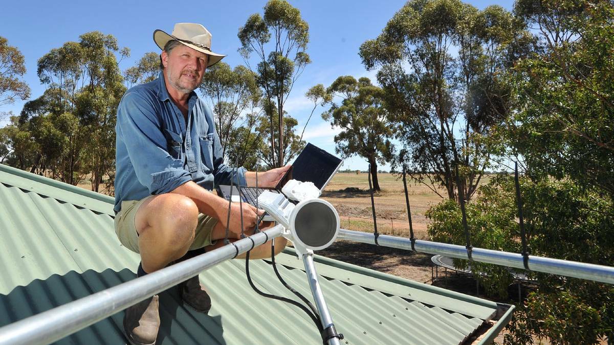 DAILY ADVERTISER: Milbrulong farmer Philip Gollasch is having problems with the NBN. Picture: Michael Frogley