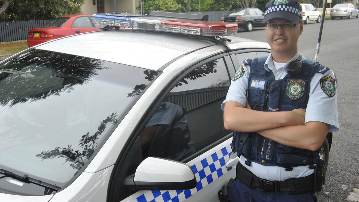 SOUTHERN HIGHLAND NEWS: Bowral Police constable Chief Evans reminds Highlanders to lock up their vehicles and don't leave valuables in sight after 11 thefts occurred in Moss Vale on Monday night. Photo by Josh Bartlett