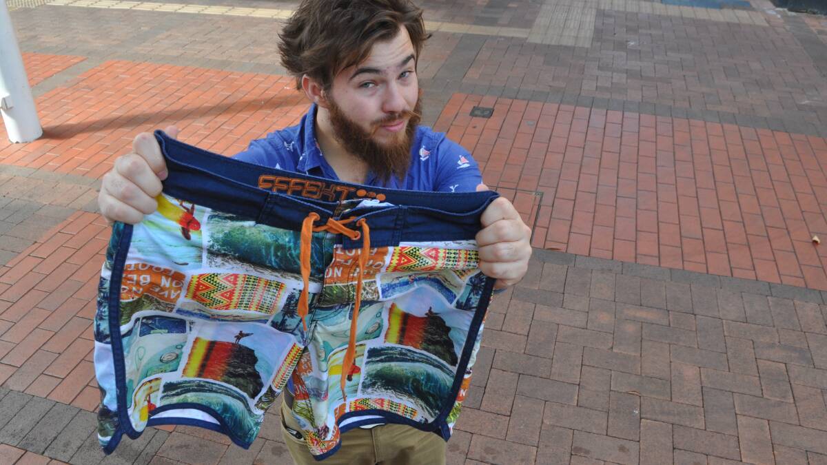 COOL THREADS: Creative director Alex Robson said the production Favourite Shorts would be more colourful than these pants. 