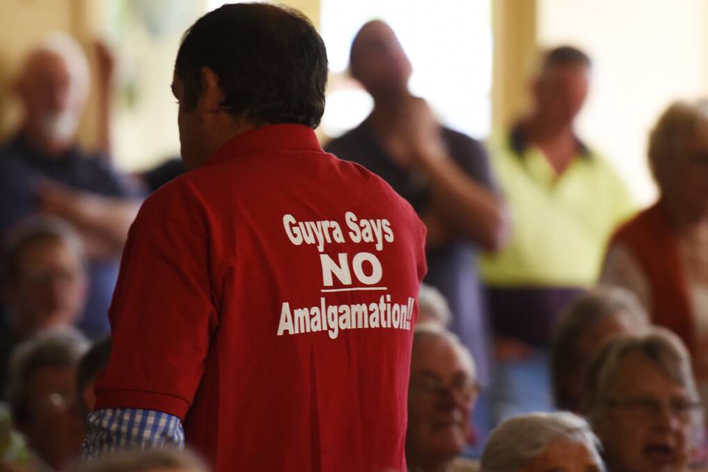 STRONG STANCE: Many Guyra residents balked at the merger. Photo GARETH GARDNER