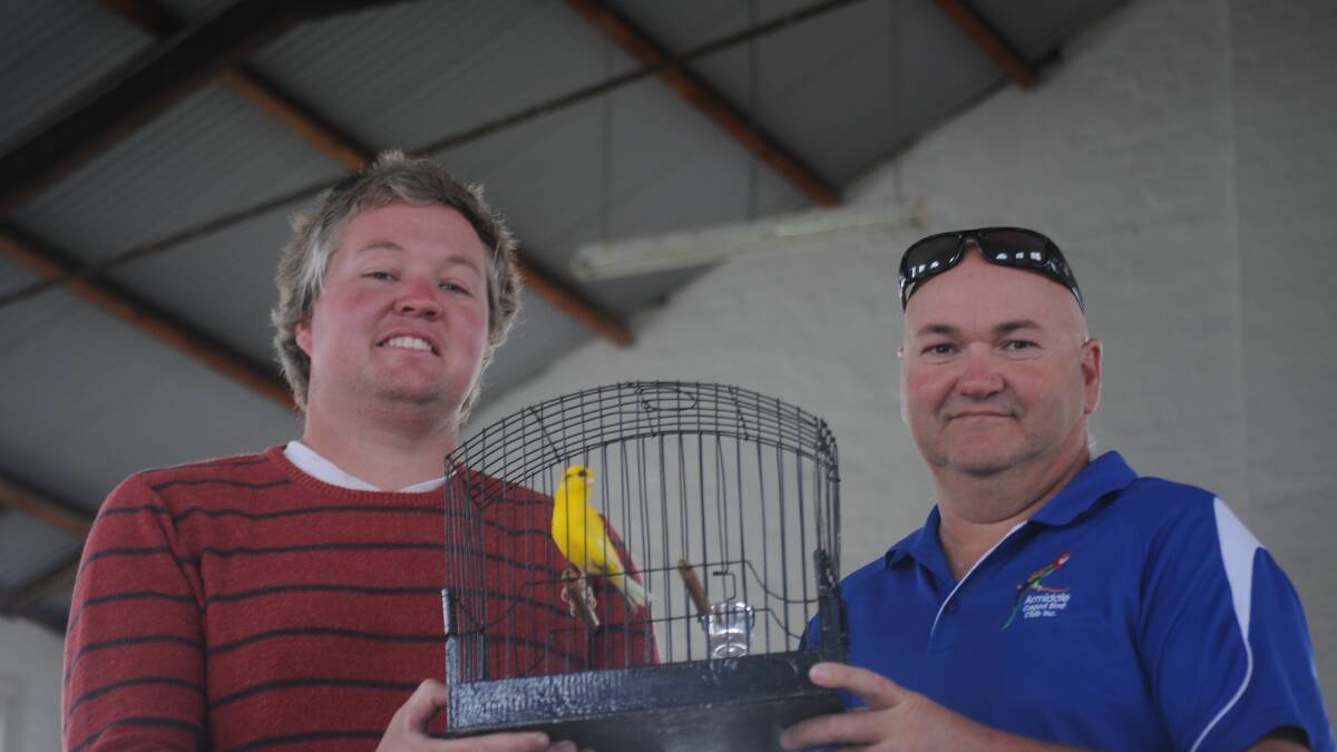 IN A FLAP: Chief show steward Mitchell Smidt and Matt McKenzie are gearing up for Sunday’s event, held in the Trades Pavilion.