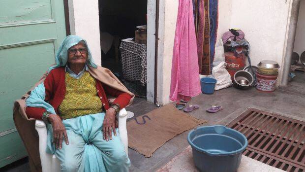 Lalitha Devi remembers when water used to be poured into her cupped hands because no high caste Hindu wanted her to touch their cups or glasses. Photo: Amrit Dhillon