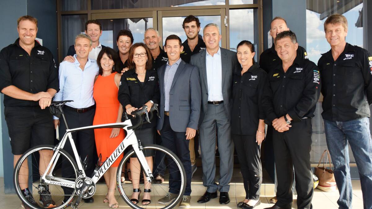 GOOD CAUSE: The team of Armidale cyclists who will be participating in the Tour de Cure from Brisbane to Sydney. 