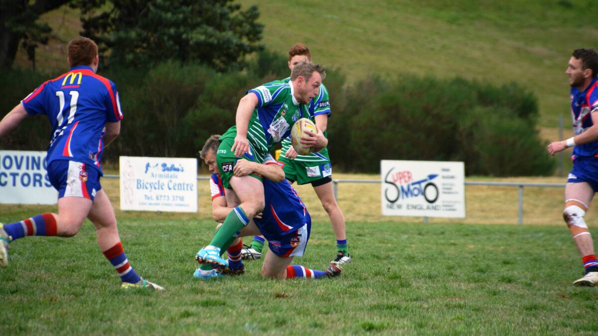 RAMS ON THE RISE: Steve Coleman was one of Armidale’s best in their loss to the Gunnedah Bulldogs on Sunday.