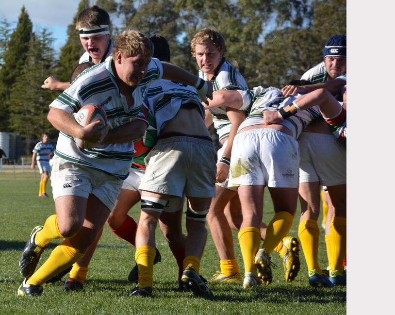 ON THE CHARGE: Robb College hooker Ben Emery and his teammates take on Barbarians tomorrow.