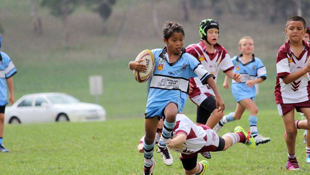 Jayden Trindall shows the Inverell Easts defence a clean pair of heels. Photo:The Guyra Argus