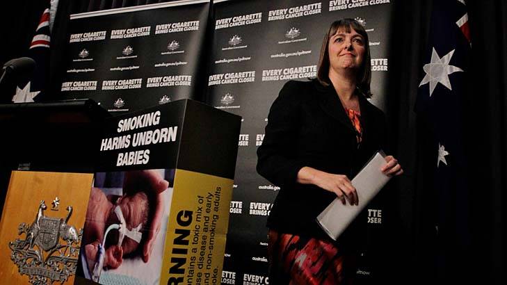 Success ... Attorney General Nicola Roxon has hailed the plain packaging initiative as a step towards reducing smoking rates in Australia.