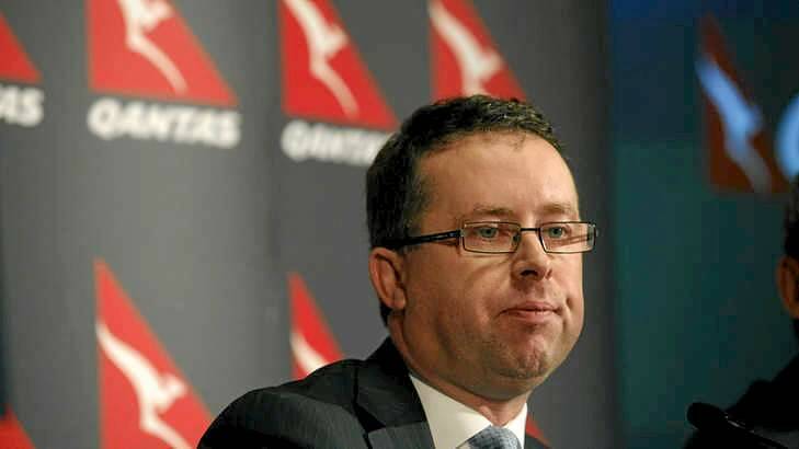 Qantas chief executive Alan Joyce, who has been pushing for financial assistance from the Abbott government. Photo: Michele Mossop