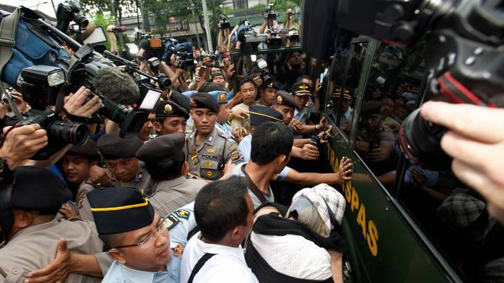The media circus that followed Schapelle Corby's release. Photo: Justin McManus