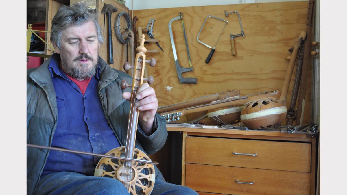 INSTRUMENT MAKER: Peter Biffin has been creating bespoke tarhus for about 20 years.