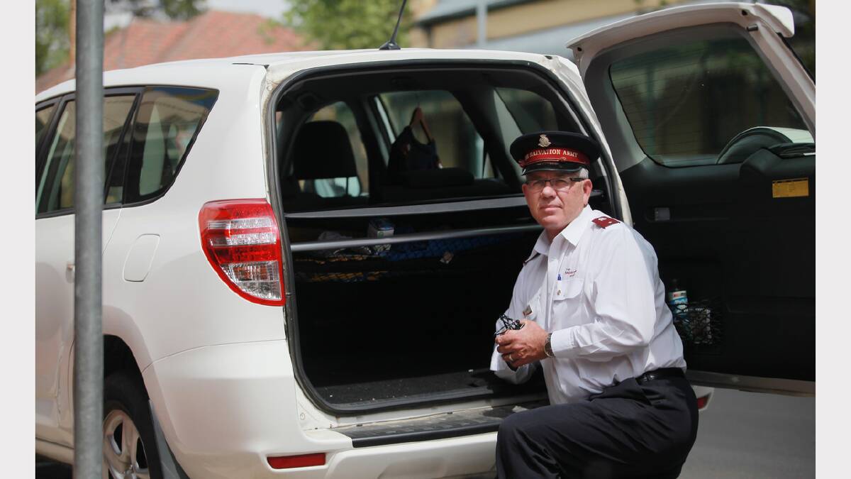 Salvation Army lieutenant Ged Oldfield wants the laptops stolen from his car returned. 