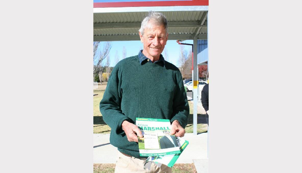 Graham Willis made sure he was involved on polling day at Glen Innes.
