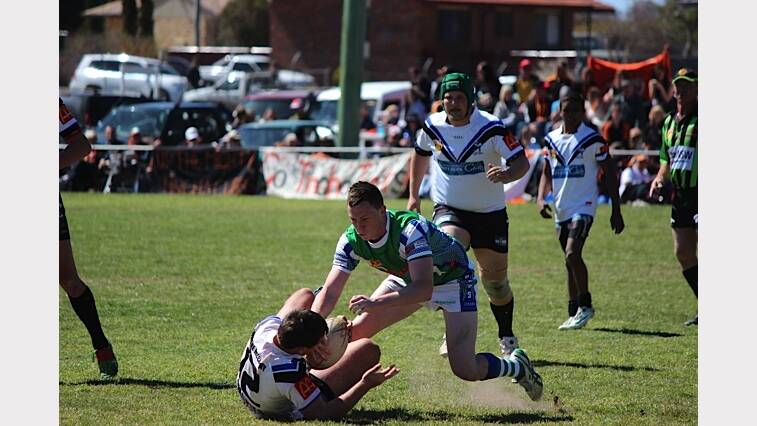 ON A ROLL: Armidale Rams’ Dylan Griffiths as part of the under-18 premiership side will help lead the future growth of the sport in Armidale.