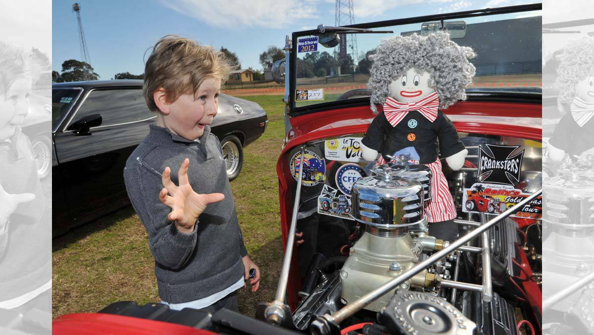 Rod Stock and Custom Show at the Prince of Wales Showgrounds. This was 6 year old Timothy Russell's favourite car. Picture:Julie Hough, Bendigo Advertiser