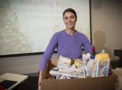 RECOVER: Advocate Jo Taranto shared hacks on recycling with communities in Tamworth, and is headed for Armidale, Glen Innes and Narrabri. Photo: Peter Hardin